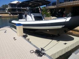EZ BoatPort BP5001 air asssit with a protector rib and 300hp outboard