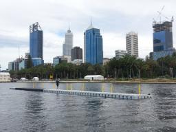 36m long x 2m wide Swim the Swan Event feeding platform